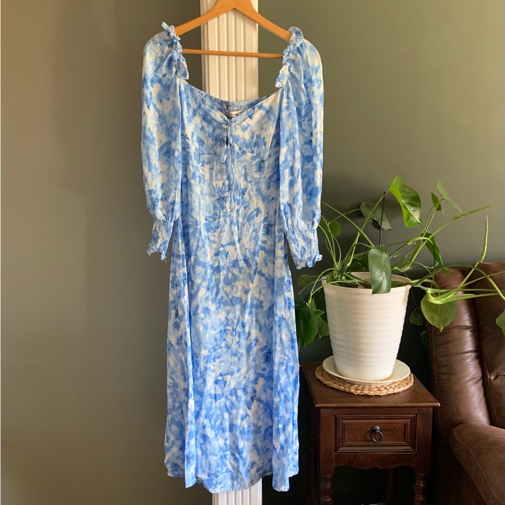 NWT Faithful the Brand smoked tie-dye midi Dress Size 4